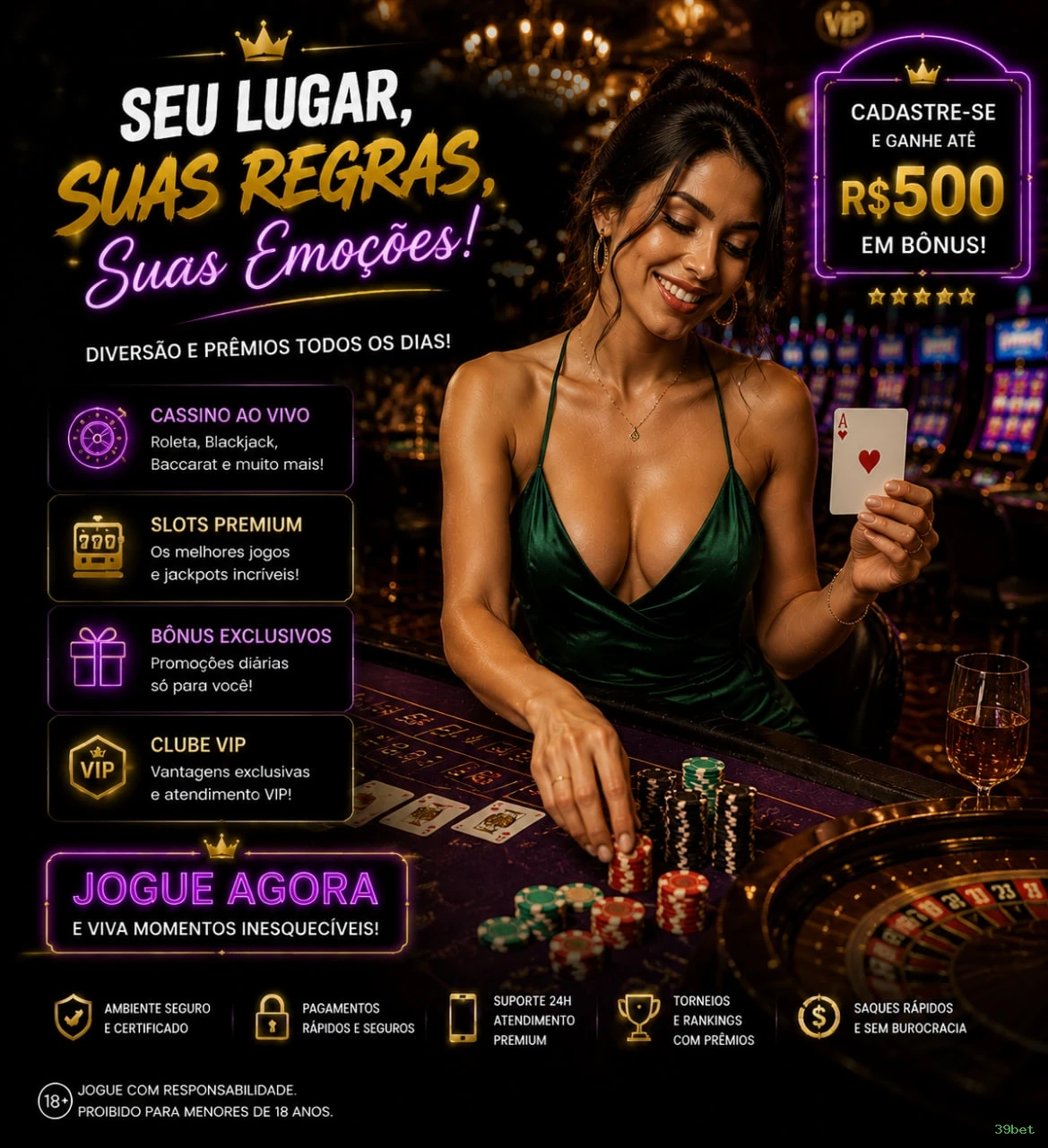 Experiência VIP 39bet